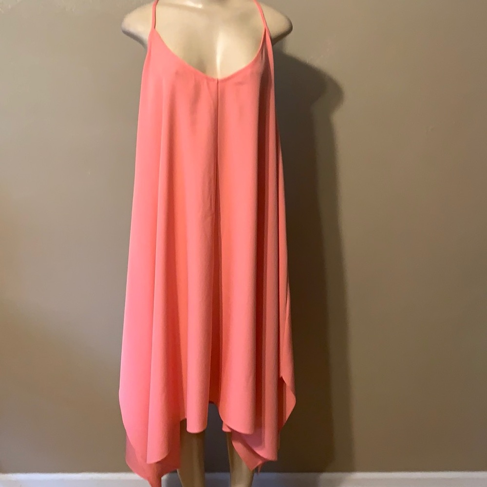 Elegant Pink Sleeveless Dress